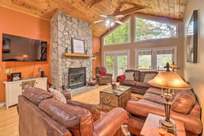 Rustic Red Cabin with Deck in Maggie Valley Club! Maggie Valley